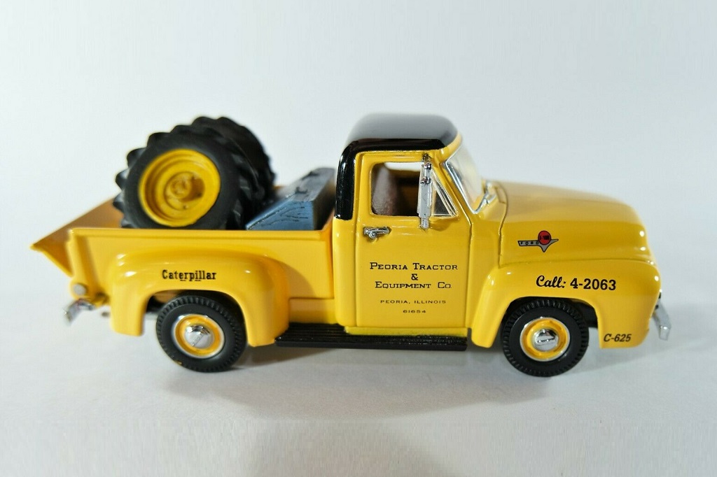 Matchbox Collectibles YIS02; 1955 Ford F-100 Pickup; Caterpillar